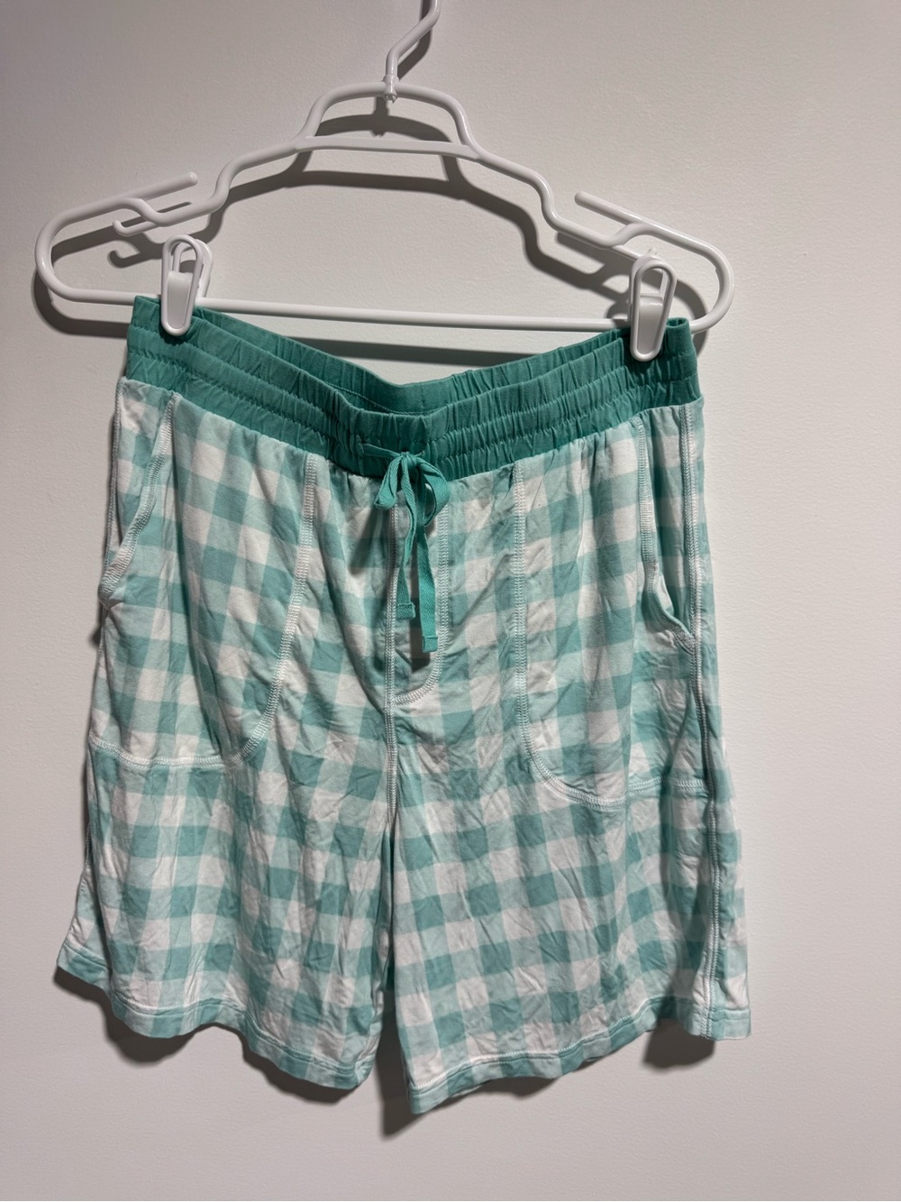 Men’s Little Sleepies Gingham Pj Shorts Size Medium.